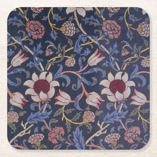 Dessous-de-verre Carré En Papier Dessous de verre à panneaux - Tournesol (Devant)