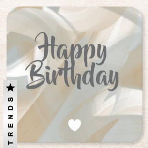 Dessous-de-verre Carré En Papier Dessous de verre Abstrait Accueil Tendance Sandy T