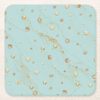 Dessous-de-verre Carré En Papier Dessous de verre Carré d'or