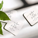 Dessous-de-verre Carré En Papier Dessous de verre Carré minimaliste Mariage EVERLEI<br><div class="desc">Everleigh Collection - une collection étonnante et minimaliste qui dispose d'une police de calligraphie moderne qui est à la fois chic et élégant. Cette collection offre un design intemporel et élégant qui est parfait pour tous les événements, des mariages aux baby showers et tout entre les deux. Découvrez l'élégance et...</div>