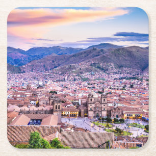 Dessous-de-verre Carré En Papier Dessous de verre Carrés personnalisés Cusco