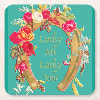 Dessous-de-verre Carré En Papier Dessous de verre chanceux