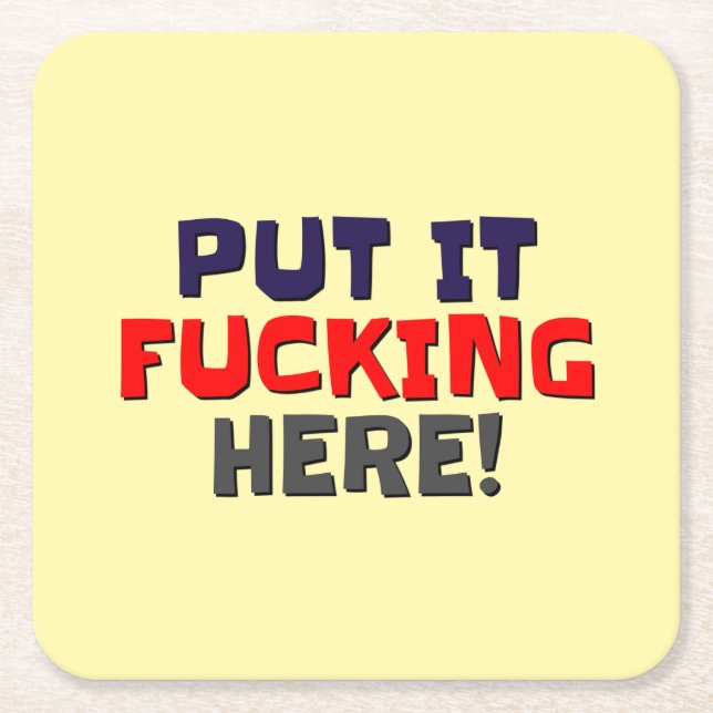 Dessous-de-verre Carré En Papier Dessous de verre de fête (Devant)