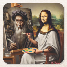 Dessous de verre de fête : Mona Do da Vinci