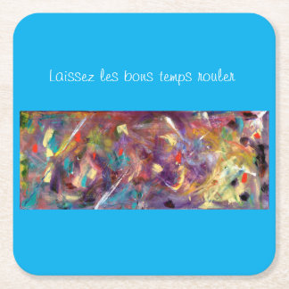 Dessous-de-verre Carré En Papier Dessous de verre de papier carré Whimsical Mardi G