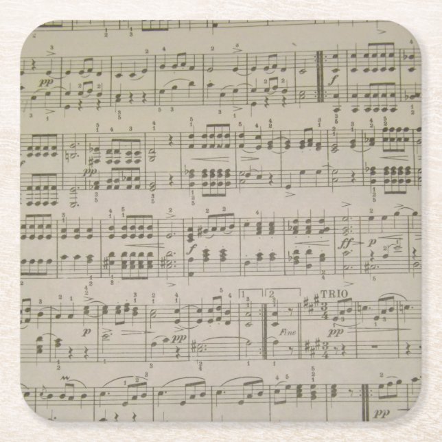 Dessous-de-verre Carré En Papier Dessous de verre de papier de Menuetto (Devant)