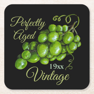 Dessous-de-verre Carré En Papier Dessous de verre de papier de raisins