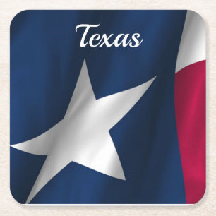 Dessous-de-verre Carré En Papier Dessous de verre de papier du Texas