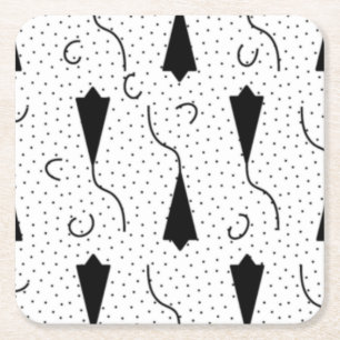 Dessous-de-verre Carré En Papier Dessous de verre de papier gris Quill horizontal
