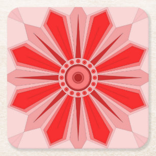 Dessous-de-verre Carré En Papier Dessous de verre en papier avec art