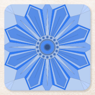 Dessous-de-verre Carré En Papier Dessous de verre en papier avec art