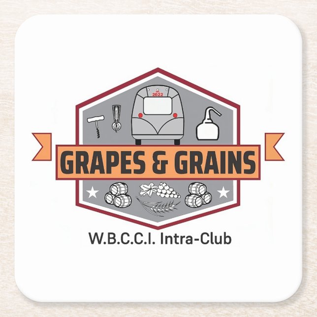 Dessous-de-verre Carré En Papier Dessous de verre en papier avec logo (Devant)