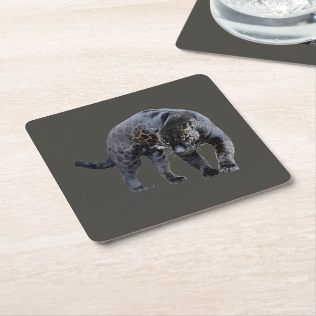 Dessous-de-verre Carré En Papier Dessous de verre en papier gris Jaguar Diablo (Incliné)