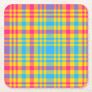 Dessous-de-verre Carré En Papier Dessous de verre en papier Plaid Days