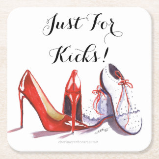 Dessous-de-verre Carré En Papier Dessous de verre - Juste pour les coups de pied