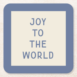 Dessous-de-verre Carré En Papier Dessous de verre minimaliste de typographie de la 