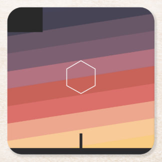 Dessous-de-verre Carré En Papier Dessous de verre minimalistes d'ODESZA en échange