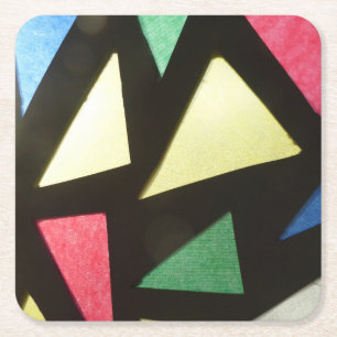 Dessous-de-verre Carré En Papier Dessous de verre Motifs en verre tendu