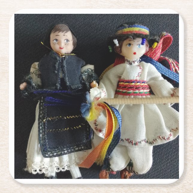 Dessous-de-verre Carré En Papier Dessous de verre papier (Devant)