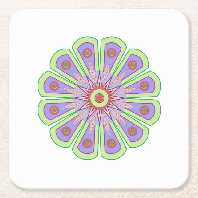 Dessous-de-verre Carré En Papier Dessous de verre papier (Devant)