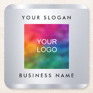 Dessous-de-verre Carré En Papier Dessous de verre papier Ajouter logo Faux Argent R