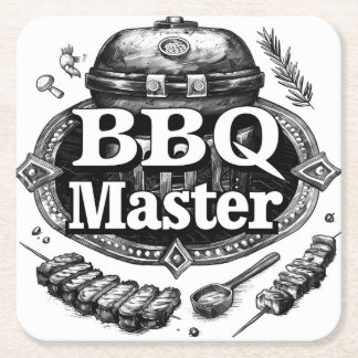 Dessous-de-verre Carré En Papier Dessous de verre papier BBQ Master"