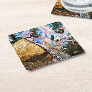 Dessous-de-verre Carré En Papier dessous de verre papier carré à eau douce nature a