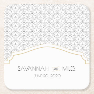 Dessous-de-verre Carré En Papier Dessous de verre papier Carré cadre Art déco