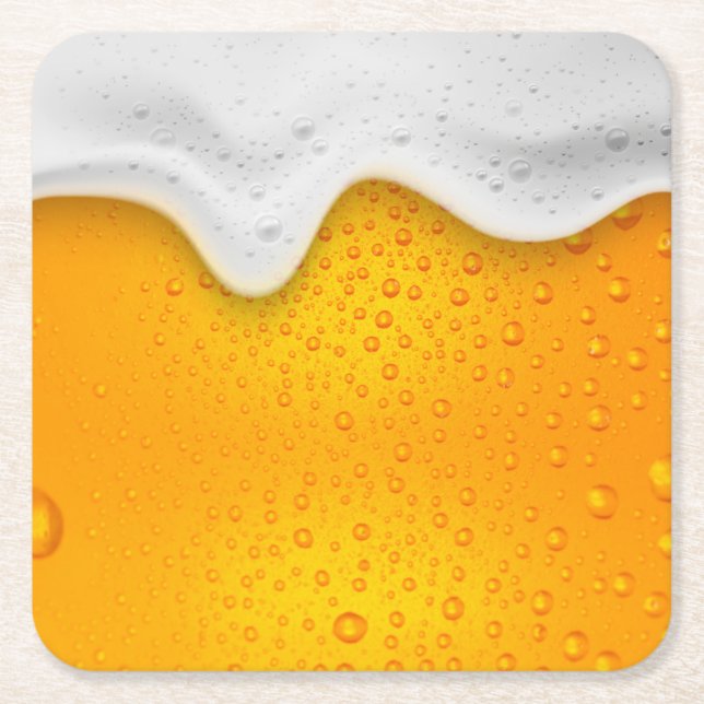 Dessous-de-verre Carré En Papier Dessous de verre papier Carré de bière (Devant)