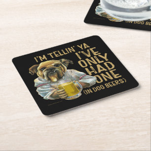 Dessous-de-verre Carré En Papier Dessous de verre papier Carré Dog Beers