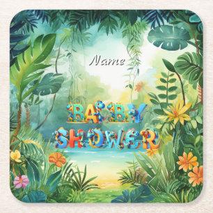 Dessous-de-verre Carré En Papier Dessous de verre Papier Dinosaur Cute