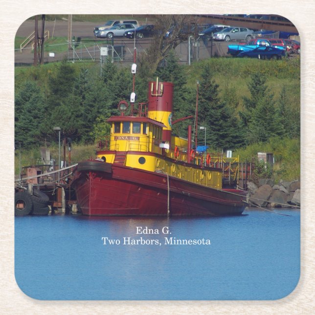 Dessous-de-verre Carré En Papier Dessous de verre papier Edna G. (Devant)