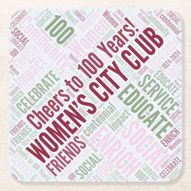 Dessous-de-verre Carré En Papier Dessous de verre papier - Ensemble de 6 (Devant)