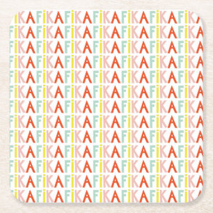 Dessous-de-verre Carré En Papier Dessous de verre papier Fika Colors