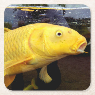 Dessous-de-verre Carré En Papier Dessous de verre papier Koi Carp