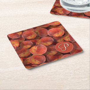 Dessous-de-verre Carré En Papier Dessous de verre papier Peachs