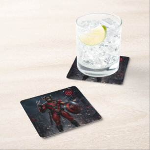 Dessous-de-verre Carré En Papier dessous de verre pour boissons héroïques munkus/dé