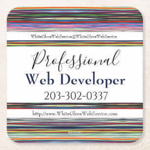 Dessous-de-verre Carré En Papier Dessous de verre promotionnel HAMbyWG