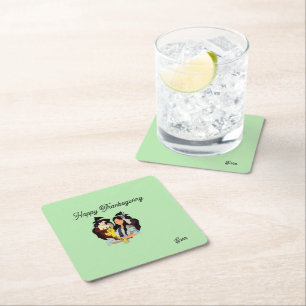 Dessous-de-verre Carré En Papier Dessous de verre : Thanksgiving Blessing