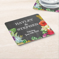 Dessous de verre Tropical Aloha Lumières Mariage