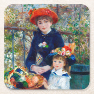 Dessous-de-verre Carré En Papier Deux Soeurs, Renoir