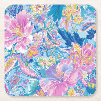 Dessous-de-verre Carré En Papier Devina Lily - Anenome Collette Square Coaster