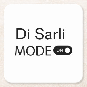 Dessous-de-verre Carré En Papier Di Sarli mode drôle Tanguero Tango Marathon