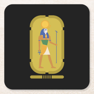 Dessous-de-verre Carré En Papier Dieu du soleil