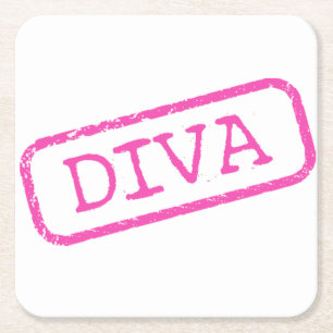 DESSOUS-DE-VERRE CARRÉ EN PAPIER "DIVA"