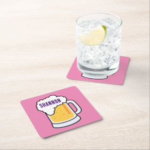 Dessous-de-verre Carré En Papier DIY ! Sous-verres en papier Bière - Carré - Sur me