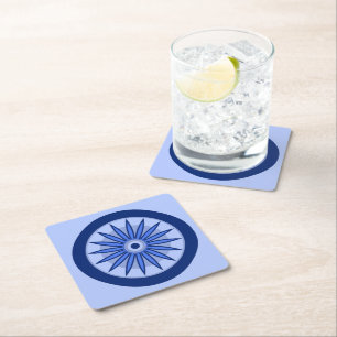 DESSOUS-DE-VERRE CARRÉ EN PAPIER DON D'ANNIVERSAIRE POUR MAMAN, SOEUR, FILLE, AMIE