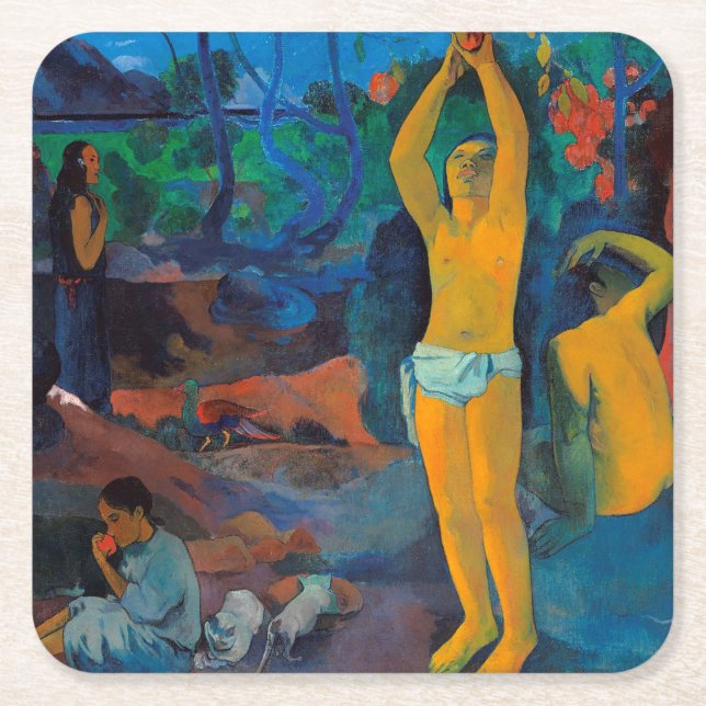 Dessous-de-verre Carré En Papier D'où venons-nous ?, Gauguin (Devant)