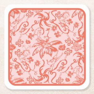 Dessous-de-verre Carré En Papier Dr. Seuss Motif floral pour la fête des Mères