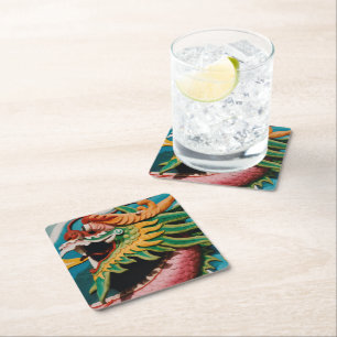 Dessous-de-verre Carré En Papier Dragon